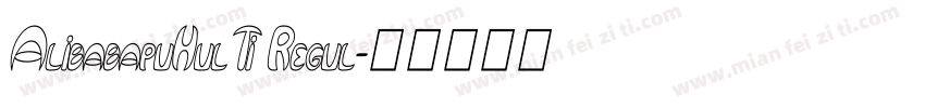 AlibabapuHulTi Regul字体转换